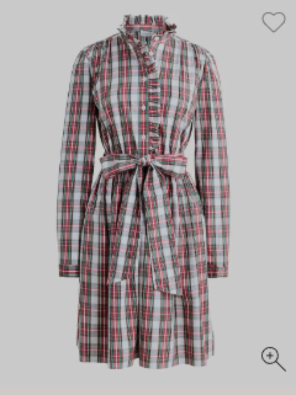 NEW J.Crew Tartan Mini Shirt Dress Fall Christmas Holiday Belted Plaid CP787